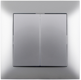 Vypínač č 5 pod omítku stříbrný 